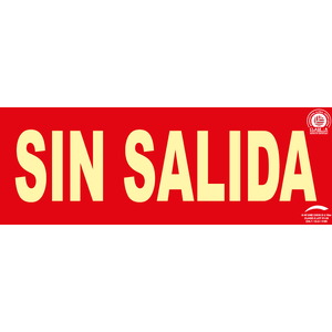 Sin salida - 297x105 Clase A Evacuación