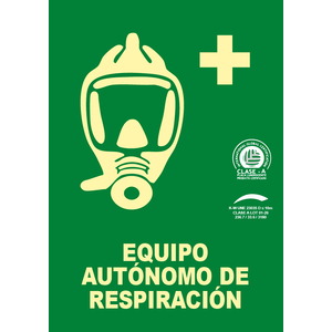 Equipo autónomo de respiración - A4(210x297) Clase A Evacuación