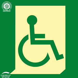 Salida de movilidad reducida derecha - 21 Clase A Evacuación