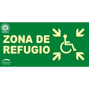 Zona de refugio - 32x16 Clase A Evacuación