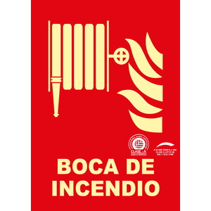 Boca de incendio - A4(297x210) Clase A Extinción