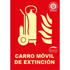 Carro móvil de extinción - A4(297x210) Clase A Extinción