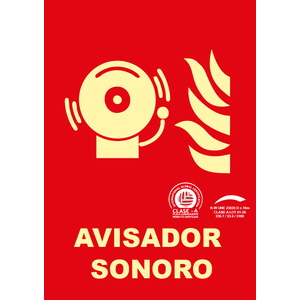 Avisador sonoro - A4(297x210) Clase A Extinción