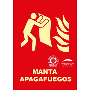 Manta apagafuegos - A4(297x210) Clase A Extinción