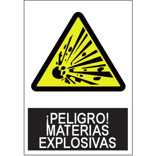 Señales de advertencia de peligro o señales preventivas. Disponibles en poliestireno blanco de 1mm, vinilo adhesivo y aluminio blanco de 0,8mm. Medidas: 210x290mm, 300x400mm, 400x600mm.