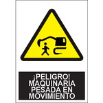 SA1012 Peligro maquinaria pesada en movimiento