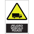 SA1018 Peligro Vehiculo pesado