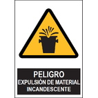 SA1019 Peligro expulsión de material incandescente