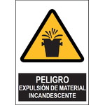 SA1019 Peligro expulsión de material incandescente