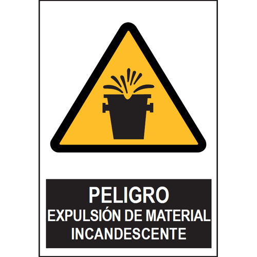 Señales de advertencia de peligro o señales preventivas. Disponibles en poliestireno blanco de 1mm, vinilo adhesivo y aluminio blanco de 0,8mm. Medidas: 210x290mm, 300x400mm, 400x600mm.