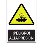 SA1032 Peligro alta presión