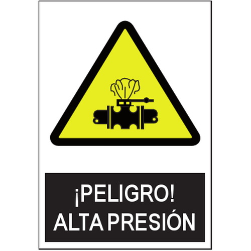 Señales de advertencia de peligro o señales preventivas. Disponibles en poliestireno blanco de 1mm, vinilo adhesivo y aluminio blanco de 0,8mm. Medidas: 210x290mm, 300x400mm, 400x600mm.