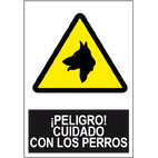 SA1036 Peligro Cuidado con los perros