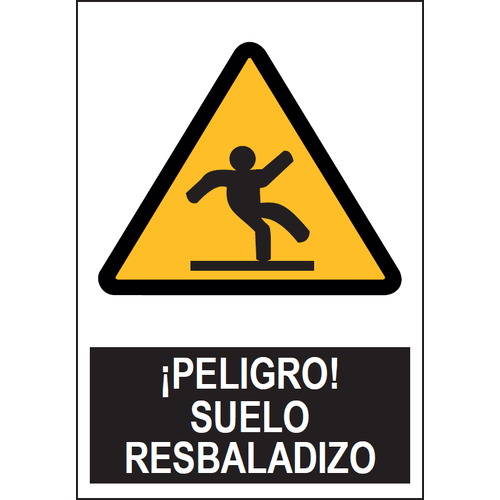 Señales de advertencia de peligro o señales preventivas. Disponibles en poliestireno blanco de 1mm, vinilo adhesivo y aluminio blanco de 0,8mm. Medidas: 210x290mm, 300x400mm, 400x600mm.