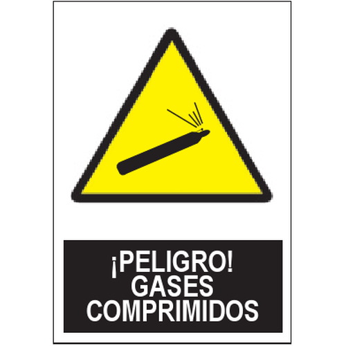 Señales de advertencia de peligro o señales preventivas. Disponibles en poliestireno blanco de 1mm, vinilo adhesivo y aluminio blanco de 0,8mm. Medidas: 210x290mm, 300x400mm, 400x600mm.