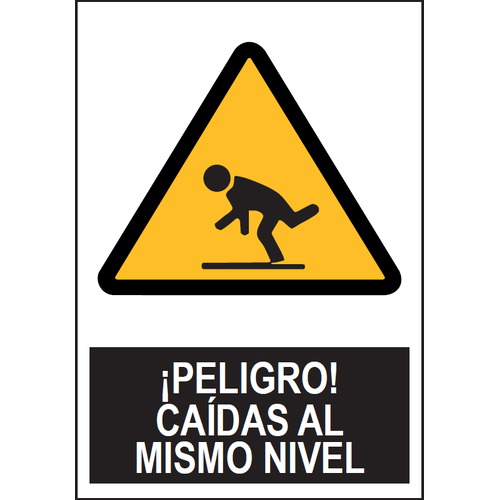 Señales de advertencia de peligro o señales preventivas. Disponibles en poliestireno blanco de 1mm, vinilo adhesivo y aluminio blanco de 0,8mm. Medidas: 210x290mm, 300x400mm, 400x600mm.