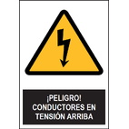 SA1055 Peligro conductores de tensión arriba