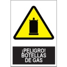 SA1060 Peligro Botellas de gas