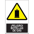 SA1060 Peligro Botellas de gas