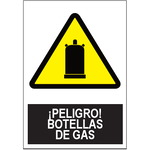 SA1060 Peligro Botellas de gas