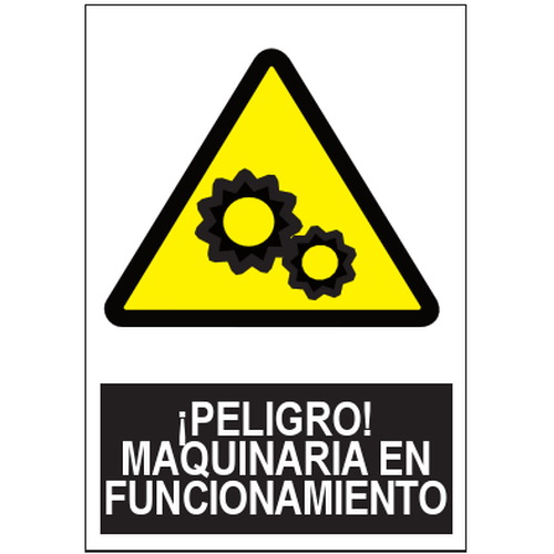 Señales de advertencia de peligro o señales preventivas. Disponibles en poliestireno blanco de 1mm, vinilo adhesivo y aluminio blanco de 0,8mm. Medidas: 210x290mm, 300x400mm, 400x600mm.