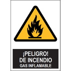SA1064 Peligro de incendio, gas inflamable