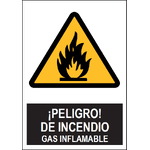 SA1064 Peligro de incendio, gas inflamable