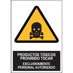 SA1068 Productos tóxicos, prohibido tocar, exclusivamente personal autorizado