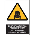 SA1068 Productos tóxicos, prohibido tocar, exclusivamente personal autorizado