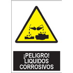SA1074 Peligro líquidos corrosivos