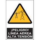 SA1080 Peligro línea aérea alta tensión