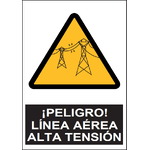 SA1080 Peligro línea aérea alta tensión