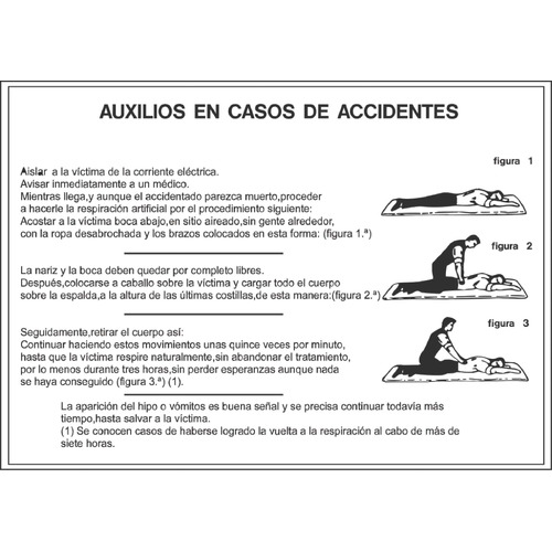  Carteles señalización de primeros auxilios
