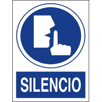 Carteleria variada 611 Cartel indicación de silencio