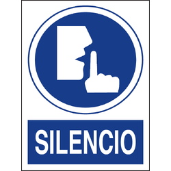 Carteleria variada 611 Cartel indicación de silencio