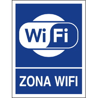 Carteleria variada 610 Cartel Zona wifi