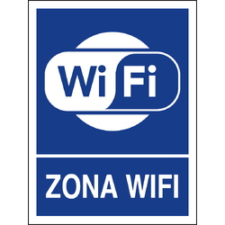 Carteleria variada 610 Cartel Zona wifi