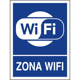 Carteleria variada 610 Cartel Zona wifi