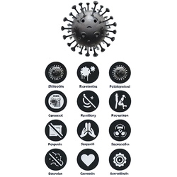 Señalización de seguridad para prevención de contagios