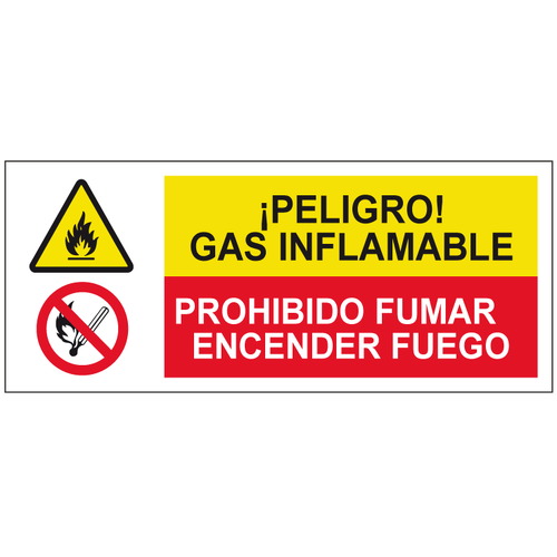 Cartelería señales combinadas de advertencia y obligación, advertencia y prohibición. Señales para señalar riesgos complejos. Disponibles en poliestireno blanco de 1mm, vinilo adhesivo y aluminio blanco de 0,8mm. Medidas: 210x290mm, 300x400mm, 400x600mm.