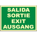 EV095 Salida Sortie Exit Ausgang