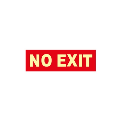 Señales verticales de evacuación, salvamento y socorro fotoluminiscentes. Advierten del lugar donde se encuentran las salidas de emergencia, lavabos, duchas de descontaminación, primeros auxilios, etc.