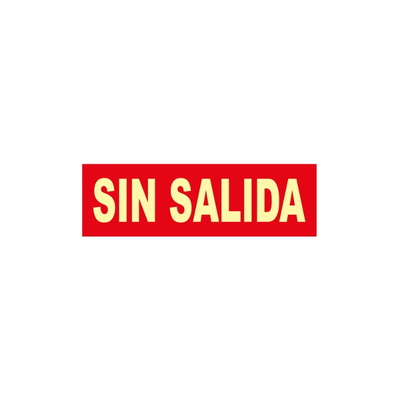 Señales verticales de evacuación, salvamento y socorro fotoluminiscentes. Advierten del lugar donde se encuentran las salidas de emergencia, lavabos, duchas de descontaminación, primeros auxilios, etc.