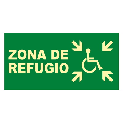 Señales para recorridos de evacuación Señales horizontales fotoluminiscentes de evacuación de emergencia para casos de emergencia. Disponibles en 320x160mm, 224x224mm y 160x160mm