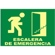 EV077 Escalera de emergencia Ruta de evacuación