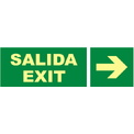 EV119 Salida Exit con flecha derecha
Se suministran en dos unidades de 297x148mm + 148x148mm
