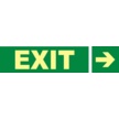 EV132 Exit con Flecha derecha.
Se suministran en dos unidades de 297x105mm + 105x105mm