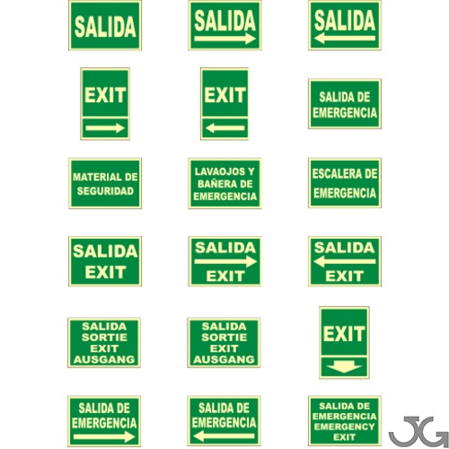 Normativa del cartel de salida de emergencia - Rótulos Azacayas