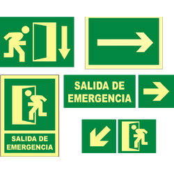 Señales de evacuación, salvamento y socorro