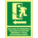 EV061 Escalera de emergencia 4 idiomas